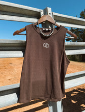 Load image into Gallery viewer, The Horseshoe Embroidered Tank - best seller