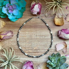 Load image into Gallery viewer, 15” Torpedo Bead Necklace – Sterling Silver