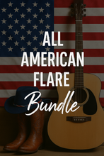 Load image into Gallery viewer, All American Flare Bundle (1 Fiona Flares + 1 Graphic Tee)