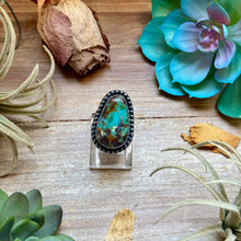 Load image into Gallery viewer, MJ Ring Pear-Shaped Turquoise Sterling Silver