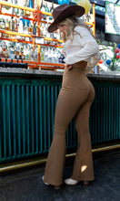 Load image into Gallery viewer, Fiona High Waisted Bell Bottom Flare Jeans - Mocha