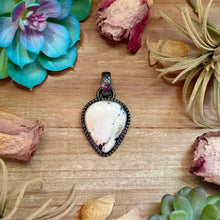 Load image into Gallery viewer, mj white buffalo pendant