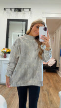 Load image into Gallery viewer, Tilly Oversized Light Camo Mockneck Crew
