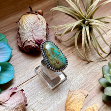 Load image into Gallery viewer, MJ Freeform Turquoise Ring – Sterling Silver