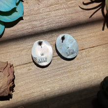 Load image into Gallery viewer, MJ Red Spiny Oyster Oval Stud Earrings