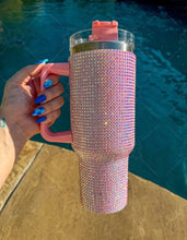 Load image into Gallery viewer, Solid Rhinestone Tumblers