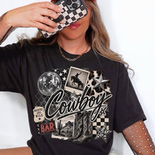 Load image into Gallery viewer, Western Disco Cowboy Graphic Tee