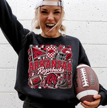 Load image into Gallery viewer, College Game Day T-Shirt | Choose Your Team | Black Gildan Softstyle