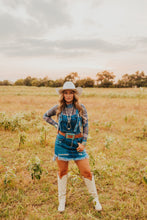 Load image into Gallery viewer, The Denim Mesh Top