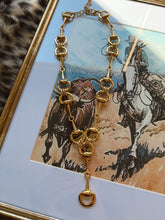 Load image into Gallery viewer, The Snaffle Bit Lariat Necklace - Gold