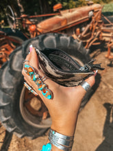 Load image into Gallery viewer, The Ryder Card Holder (Black Leather) a Haute Southern Hyde by Beth Marie Exclusive