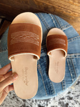 Load image into Gallery viewer, The Boot Stitch Sandal - Rust/Cream