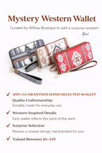 Load image into Gallery viewer, Mystery Western Wallet - Willow's Choice Western Wallet