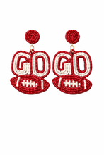 Load image into Gallery viewer, Let's Go Football Game Day Earrings