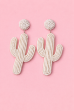 Load image into Gallery viewer, Desert Cactus Beaded Earrings