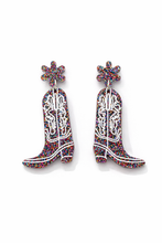 Load image into Gallery viewer, Sweet Spur Cowgirl Boot Earrings