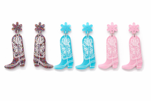 Load image into Gallery viewer, Sweet Spur Cowgirl Boot Earrings