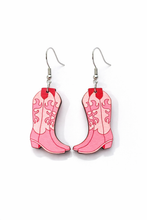 Load image into Gallery viewer, Southern Belle Cowgirl Boot Earrings