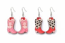 Load image into Gallery viewer, Southern Belle Cowgirl Boot Earrings