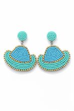 Load image into Gallery viewer, Stardust Beaded Cowgirl Hat Earrings