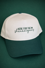 Load image into Gallery viewer, Here For The Shenanigans Trucker Hat