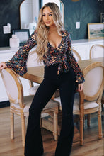 Load image into Gallery viewer, Fiona High Waisted Bell Bottom Flare Jeans - Black