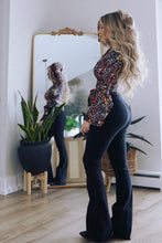 Load image into Gallery viewer, Fiona High Waisted Bell Bottom Flare Jeans - Black