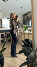 Load image into Gallery viewer, Fiona High Waisted Bell Bottom Flare Jeans - Black