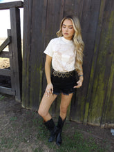 Load image into Gallery viewer, On The Go Distressed Shorts - Black