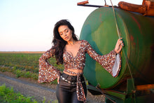 Load image into Gallery viewer, Woodstock Floral Bell Sleeve Wrap Top - ALL COLORS