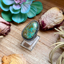 Load image into Gallery viewer, MJ Freeform Turquoise Ring – Sterling Silver