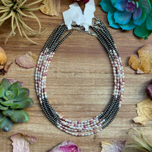 Load image into Gallery viewer, 15.25” Pink Freshwater Pearl Necklace – Sterling Silver Pearls