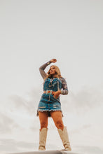 Load image into Gallery viewer, The Denim Mesh Top