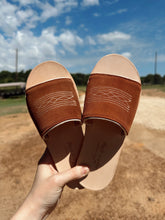 Load image into Gallery viewer, The Boot Stitch Sandal - Rust/Cream