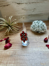 Load image into Gallery viewer, Cluster - size 8 - red spiny and sterling silver
