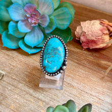 Load image into Gallery viewer, MJ Blue Turquoise Adjustable Ring