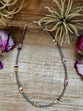 Load image into Gallery viewer, Nevada Opal Nugget Necklace – Sterling Silver Pearls – Handmade by The Bijoux FAB – 19"