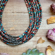 Load image into Gallery viewer, 14” Pink sea sediment Choker – Sterling Silver Pearls