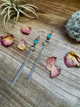 Load image into Gallery viewer, Turquoise heart and chic dangle