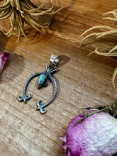 Load image into Gallery viewer, Naja Pendant with Turquoise – Sterling Silver