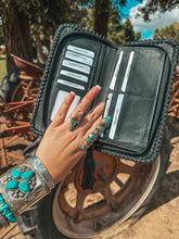 Load image into Gallery viewer, The Wesson (Black Leather) Wallet a Haute Southern Hyde by Beth Marie Exclusive