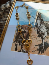 Load image into Gallery viewer, The Snaffle Bit Lariat Necklace - Gold