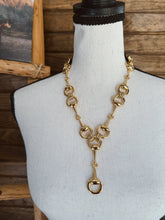 Load image into Gallery viewer, The Snaffle Bit Lariat Necklace - Gold