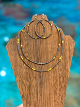 Load image into Gallery viewer, Palomino Turquoise Stack – 3 Piece Necklace &amp; Earring Set