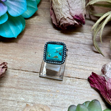 Load image into Gallery viewer, square ring turquoise mj