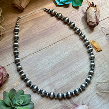 Load image into Gallery viewer, 12mm Sterling Silver Pearl Statement Necklace