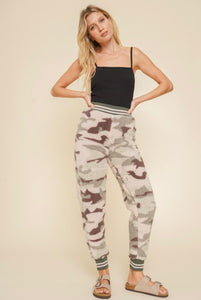 Camo Sherpa Jogger Pants