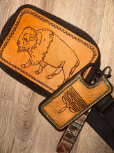 Load image into Gallery viewer, Leather Tooled Sling Bags