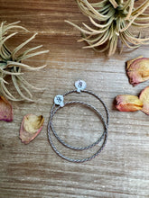 Load image into Gallery viewer, Sterling Silver Rope Bangle Bracelet