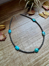 Load image into Gallery viewer, 15-Inch Turquoise Necklace with 4mm &amp; 5mm Beads